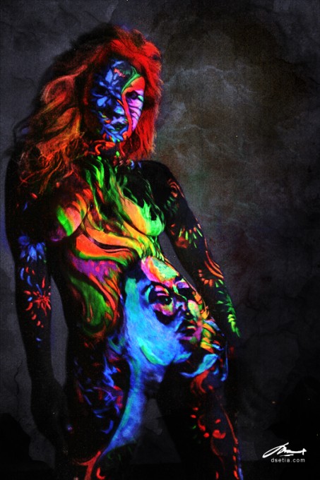 Fire Within body painting by Danny Setiawan