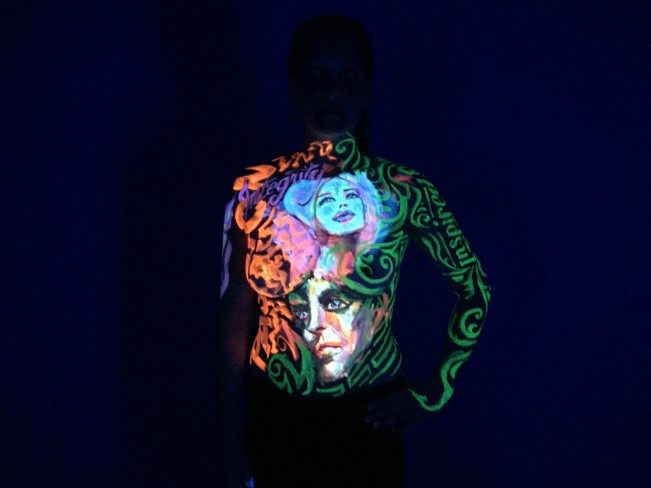 passion +integrity UV body painting