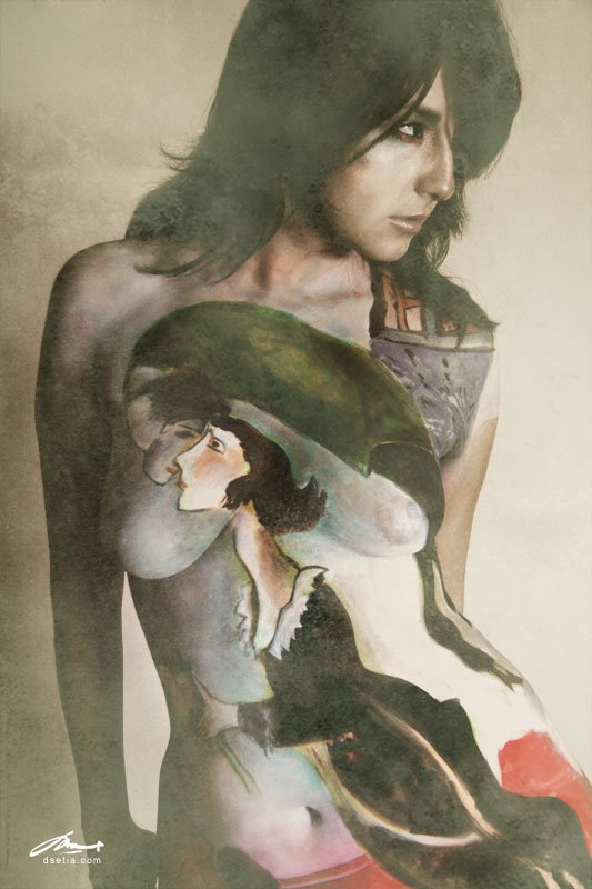 Birthday (After Chagall)