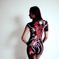 koi body painting by Danny Setiawan