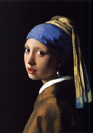 The Girl with The Pearl Earring painting