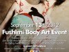 Live body painting at Fushimi