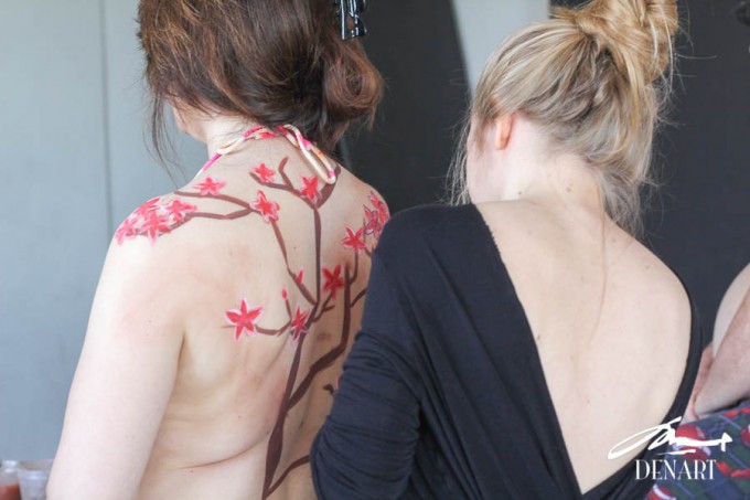 Intro to body painting class