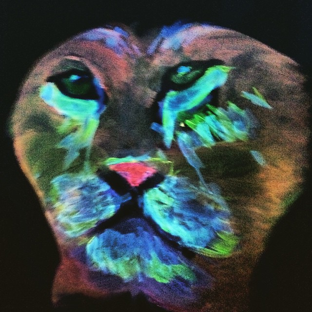 UV body painting from Paint in the Dark class
