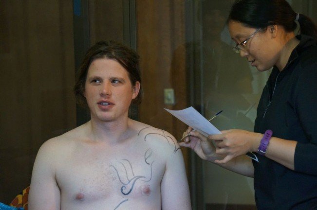 Photos: How to throw a Star Wars-themed, body-painting Bitcoin party