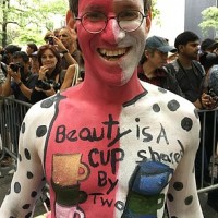 Well color me surprised! More than 100 New Yorkers strip off to celebrate body painting day