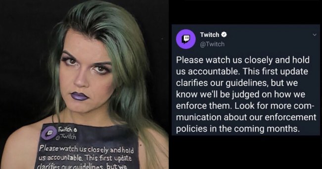 Twitch Streamer Suspended For Body Painting Claims She Didn’t Break Rules